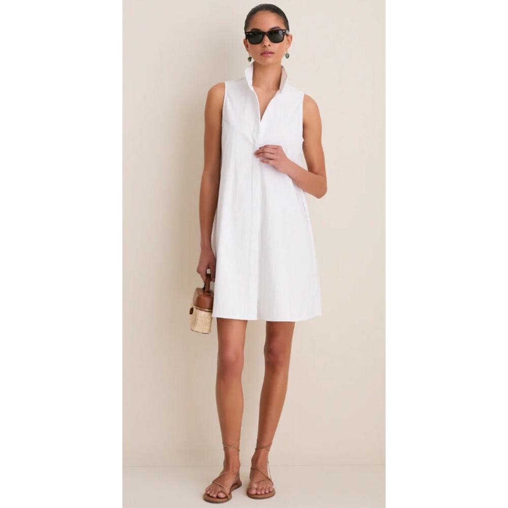 Tuckernuck Charlie Sleeveless White Mini Dress Medium